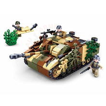 Charger l&#39;image dans la galerie, Kit Complet Sluban Ww2 Tank M38 Camo Jouets