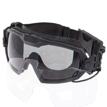 Charger l&#39;image dans la galerie, Lunettes Tactiques De Protection Ventilées Noires Protections Oculaires
