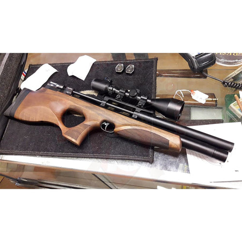 Montage Lunette Lensolux Sur Pcp Diana Skyhawk Crosse Noyer & Réglage Optiques