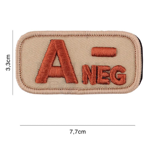 Patch Brodé Bloodtype A Neg Coyote Patchs Brodés