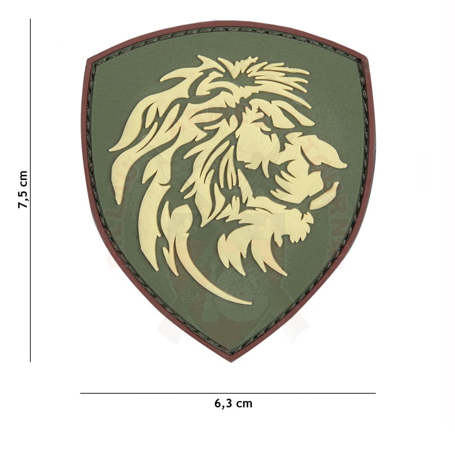 Patch Pvc 3D Blason Lion Multicam Patchs