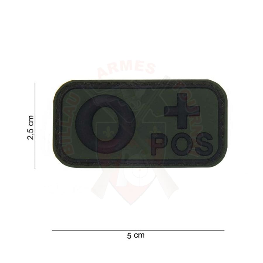Patch Pvc 3D Bloodtype O Pos Od Patchs