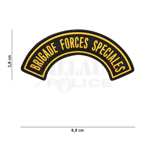 Patch Pvc 3D Brigade Forces Speciales Noir & Jaune Patchs