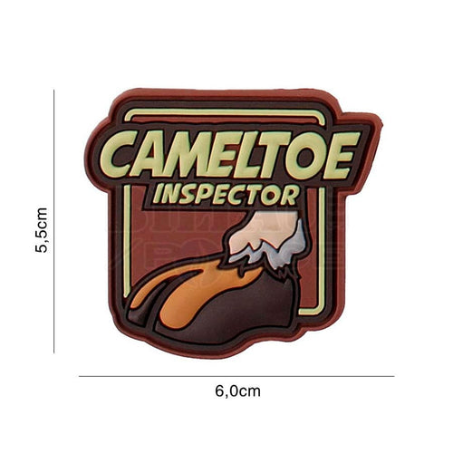 Patch Pvc 3D Cameltoe Inspector Brown Patchs