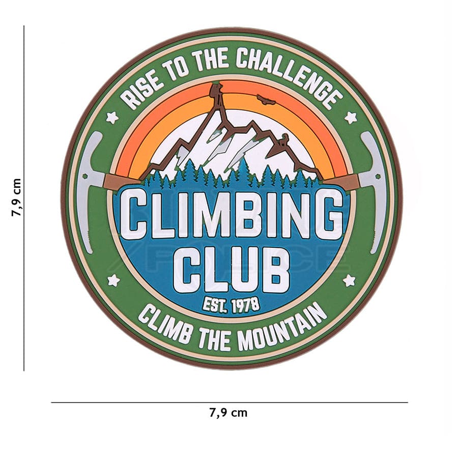 Patch Pvc 3D Climbing Club Full Color Patchs