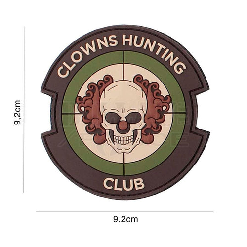 Patch Pvc 3D Clowns Hunting Club Multicam Patchs