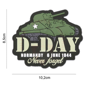 Patch Pvc 3D D-Day Sherman Patchs