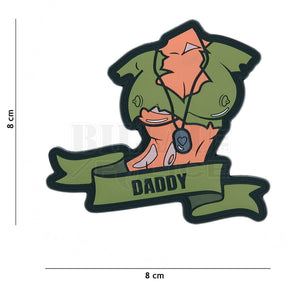 Patch Pvc 3D Daddy Girl Od Patchs