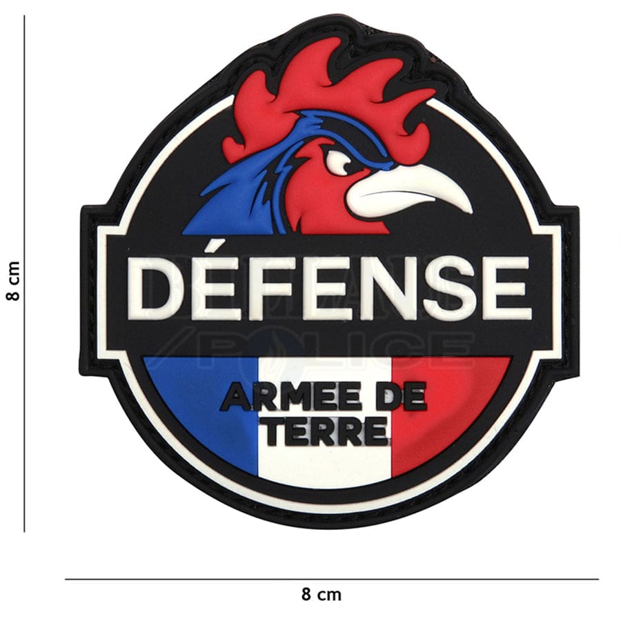 Patch Pvc 3D Défense Armée De Terre Full Color Patchs