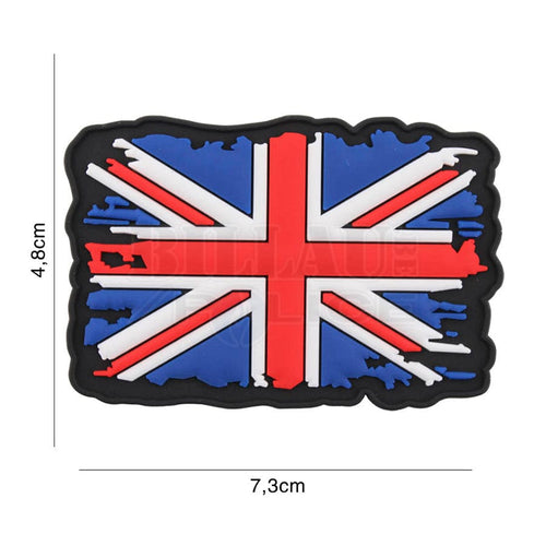 Patch Pvc 3D Drapeau Angleterre Vintage Full Color Patchs