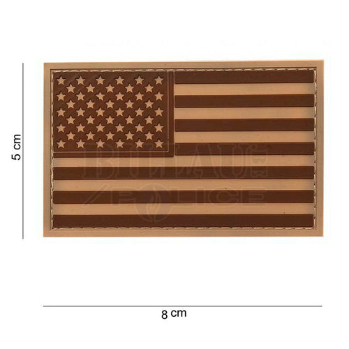 Patch Pvc 3D Drapeau Usa Desert Patchs