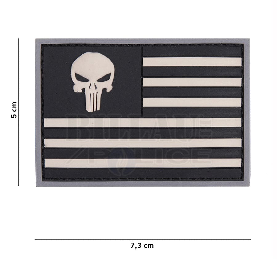 Écusson Patch PUNISHER Vert 3D PVC - DAN MILITARY