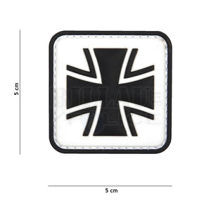 Patch Pvc 3D German Cross White Patchs