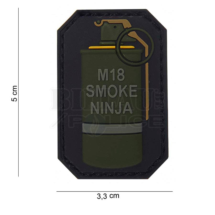 Patch Pvc 3D Grenade M18 Smoke Ninja Patchs