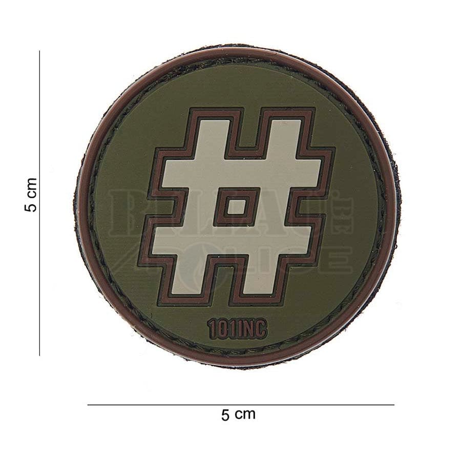 Patch Pvc 3D Hashtag Multicam Patchs