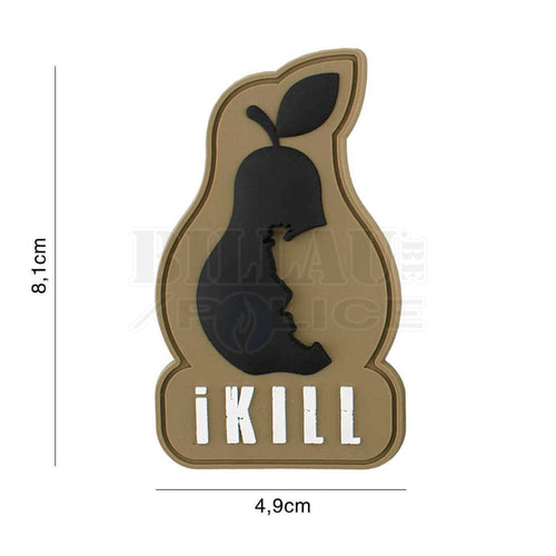 Patch Pvc 3D I Kill Brown Patchs