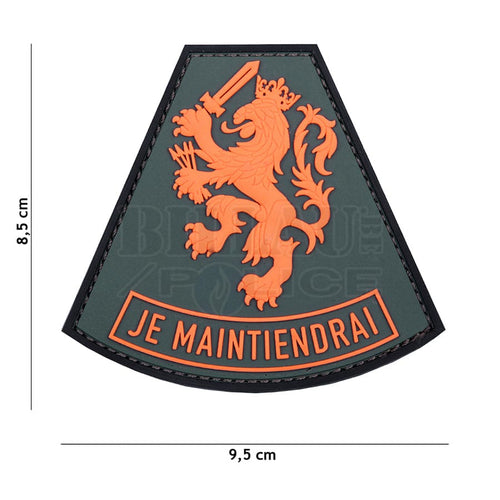 Patch Pvc 3D Je Maintiendrai (Pays-Bas) Orange Patchs