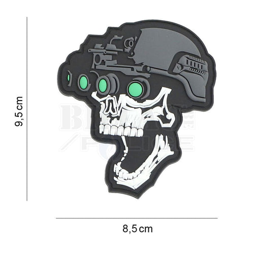 Patch Pvc 3D Nvg Skull White Patchs