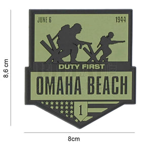 Patch Pvc 3D Omaha Beach Duty First Od Patchs