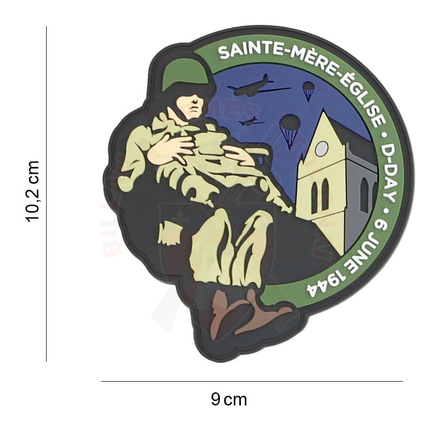 Patch Pvc 3D Paratrooper Sainte-Mère Leglise Patchs