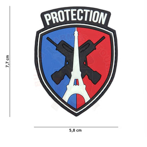 Patch Pvc 3D Paris Protection Full Color Patchs