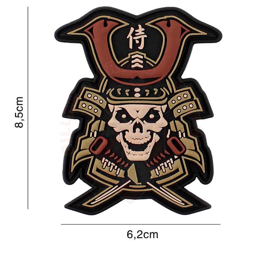 Patch Pvc 3D Samourai Skull Multicam Patchs