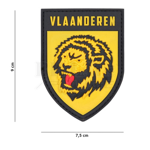 Patch Pvc 3D Vlaanderen Full Color Patchs