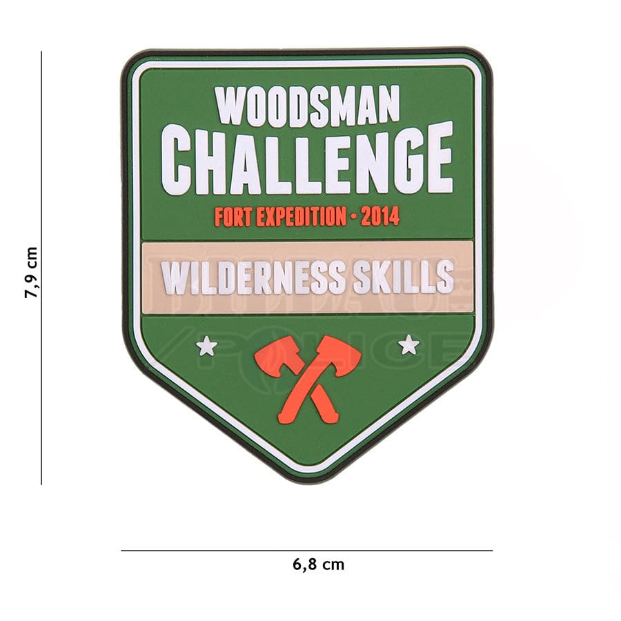 Patch Pvc 3D Woodsman Challenge Patchs