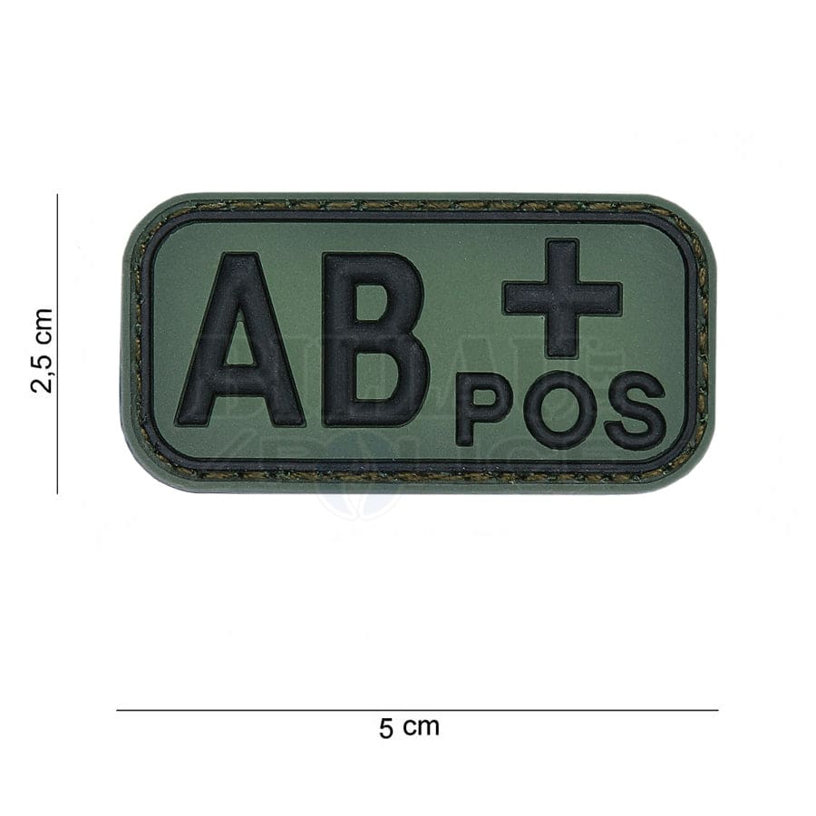 Patch Morale Tactique PVC 3D - Type Sanguin Subdued Avec Crochet