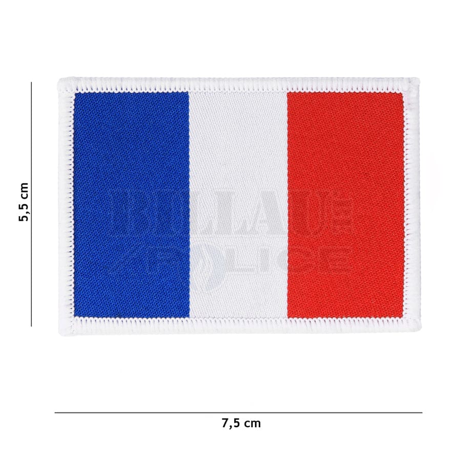 Patch Wooven Drapeau Français Full Color Patchs