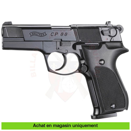 Pistolet À Plombs Co2 Walther Cp88 4 Noir 4.5Mm Armes De Poing