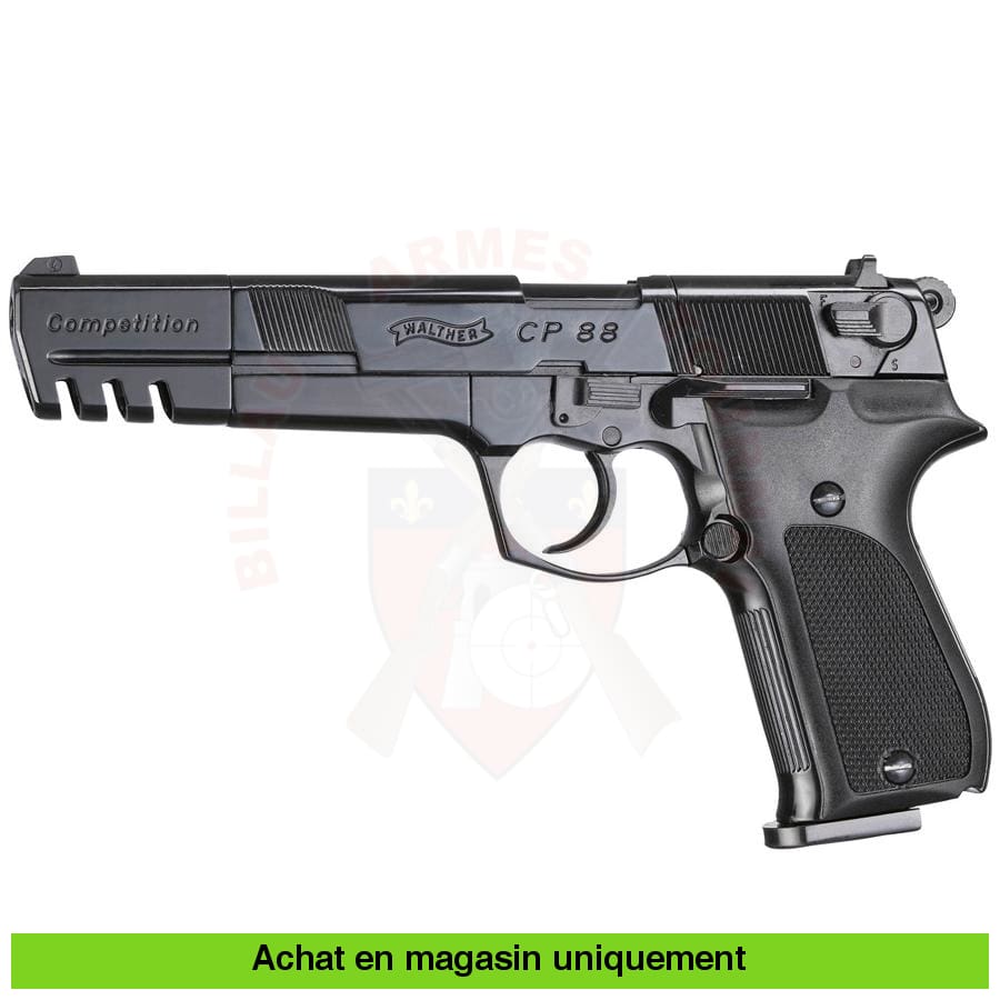 Pistolet À Plombs Co2 Walther Cp88 6 Noir 4.5Mm Armes De Poing