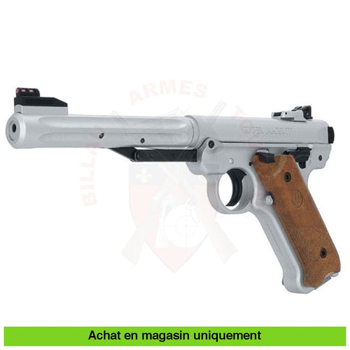 Pistolet À Plombs Ruger Mk 4 Stainless Cal. 4.5Mm Armes De Poing