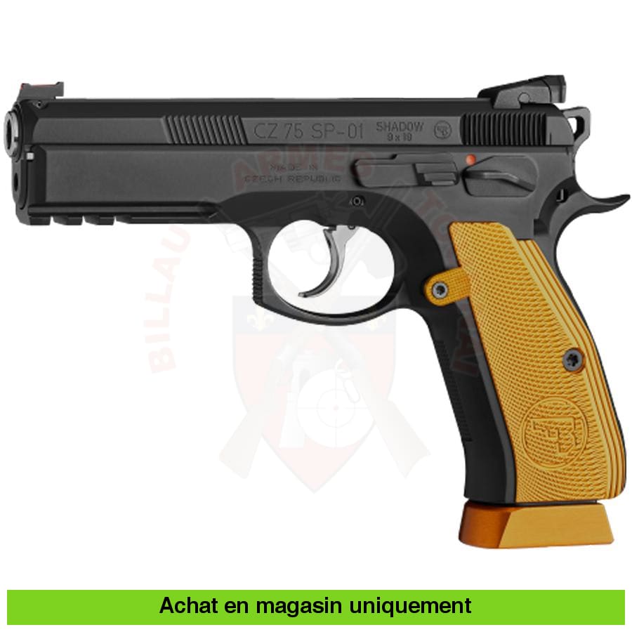 Pistolet Semi-Auto Cz 75 Sp-01 Shadow Orange 9Mm Para Armes De Poing À Feu