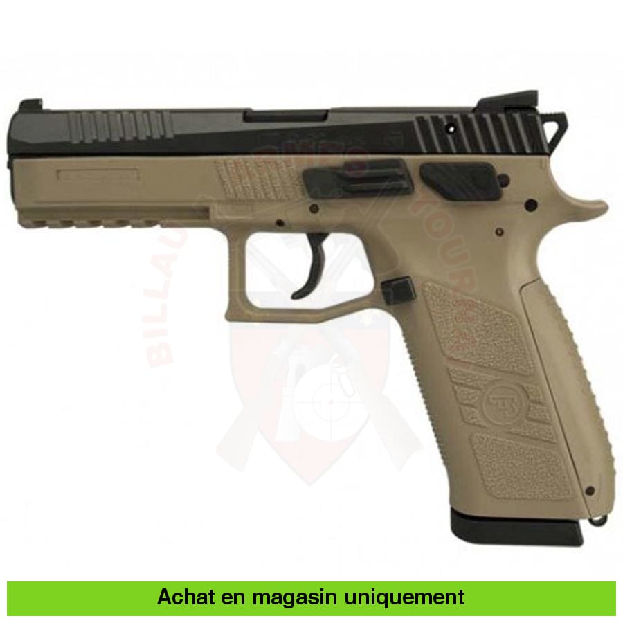 Pistolet Semi-Auto Cz P09 Fde Tritium 9Mm Para Armes De Poing À Feu