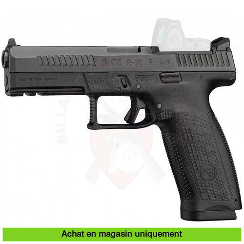 Pistolet Semi-Auto Cz P10-F Or (Optic Ready) 9Mm Para Armes De Poing À Feu