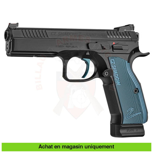 Pistolet Semi-Auto Cz Shadow 2 Blue Sa 9Mm Para Armes De Poing À Feu