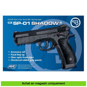 Pistolet Spring Cz Sp01 Shadow Répliques De Poing Airsoft