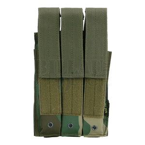 Poche (Pouch) Tactique Molle 3 Chargeurs Pistolet Fermé Woodland Poches Tactiques