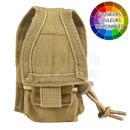 Poche (Pouch) Tactique Molle Radio Talkie-Walkie Pmr Mini Coyote Poches Tactiques