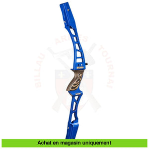 Poignée Darc Recurve Alu Kinetic Zivio 25 Bleue Droitier # A056250 Poignées Arcs Recurves