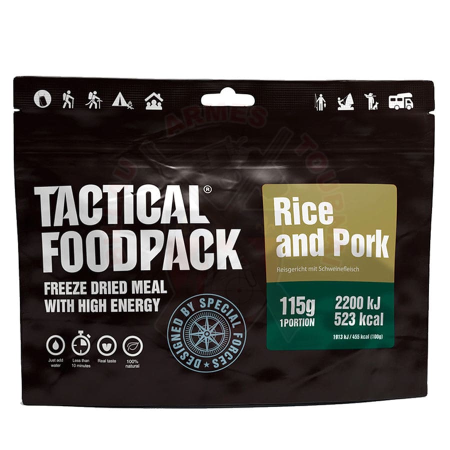 Ration De Survie Tactical Foodpack 115Gr Rice And Pork Manger