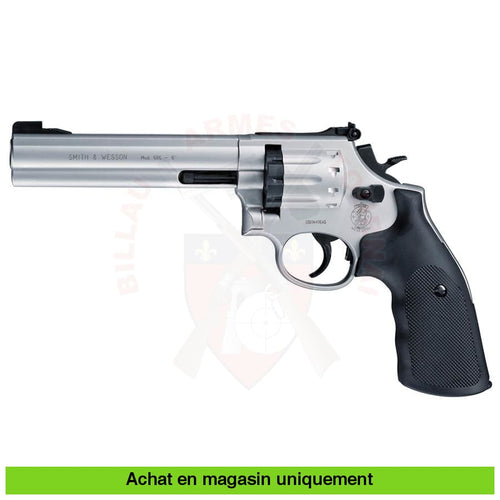 Revolver À Plombs Co2 Smith & Wesson 686 6 Nickel 4.5Mm Armes De Poing