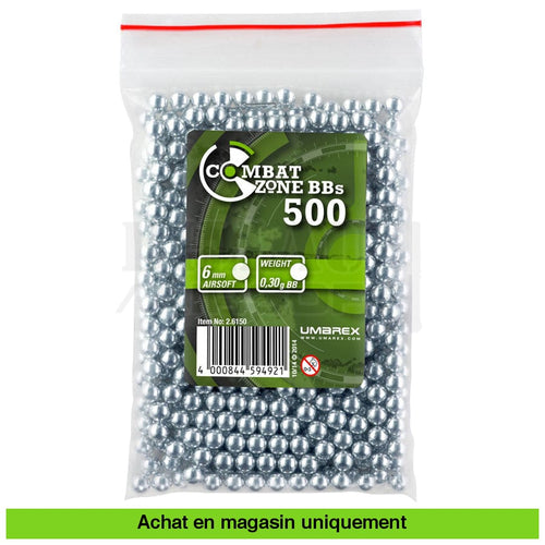 Sac De 500 Billes Umarex Combat Zone 0 30Gr Alu Billes Airsoft 0.30Gr