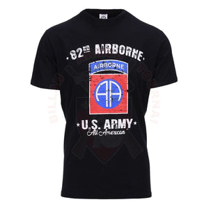 T-Shirt 82Nd Airborne Us Army Noir T-Shirts