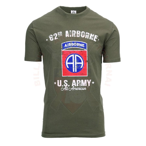 T-Shirt 82Nd Airborne Us Army Od T-Shirts