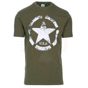 T-Shirt Vintage Us Army Star Od T-Shirts