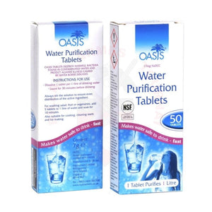 Tablette De 50 Gélules Purification Deau Oasis Survie Eau